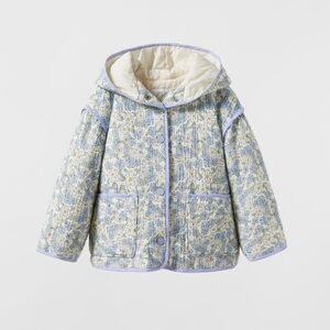 Zara floral padded jacket